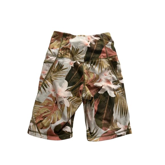 OLD NAVY Active Powersoft Floral Tropical Bike Shorts Size Small - Picture 5 of 8